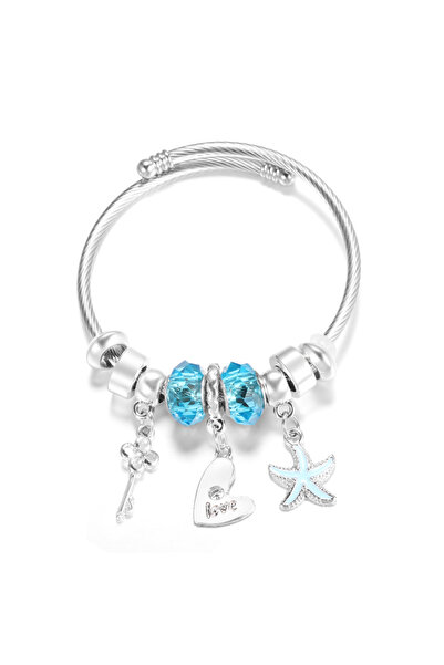 Ilinaa Brățară elegantă cu placare asimetrică, din oțel inoxidabil, Starfish ...