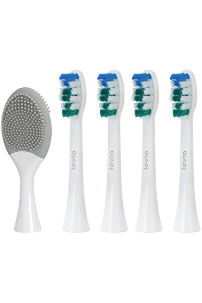 Rovio Capete de periuță de dinți Lovio LVTB124WH-HS SonicProtect PRO, alb moale