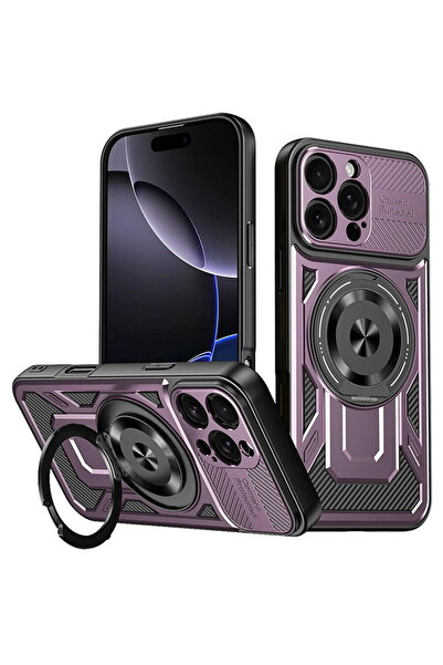 Techsuit Carcasă pentru iPhone 16 Pro Max - RuggedCam - Violet