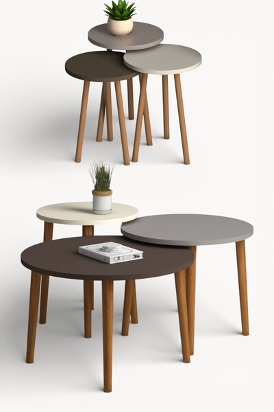 Monte Sehpa Roma orta sehpa ve zigon sehpa seti