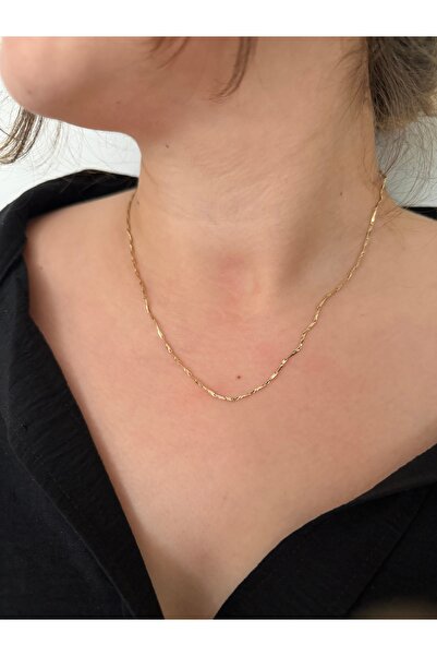Elmira Jewelry 14K Zarif İnce Zincir Kolye