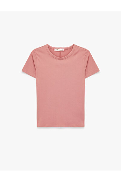 Koton Cotton Slim Fit Short Sleeve Crew Neck Basic T-Shirt