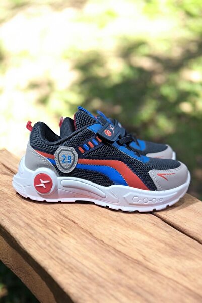 ALTUNTAŞ حذاء رياضي يومي للأولاد بحزام فيلكرو ونعل غير قابل للانزلاق، حذاء مد...