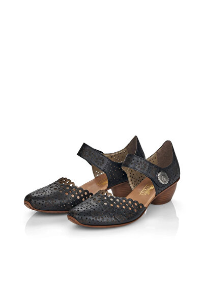 Rieker genuine leather shoes 43753-00 black