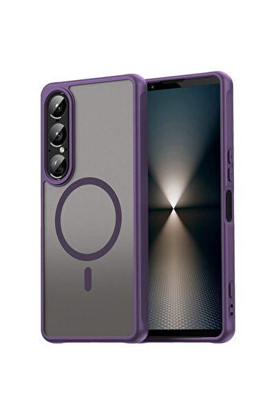 Techsuit Husa pentru Sony Xperia 1 VII - HaloFrost II MagSafe - Purple