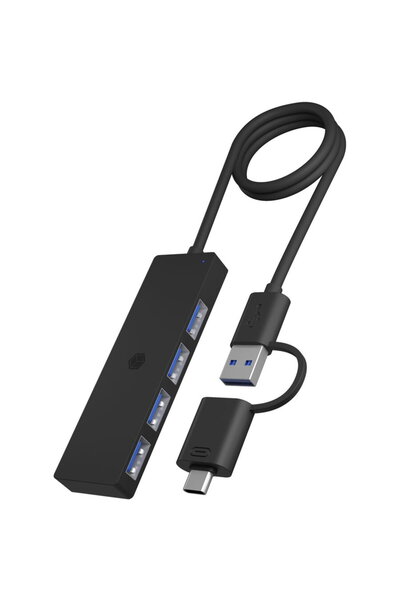 ICY BOX IB-HUB 1424-C 3 (negru)