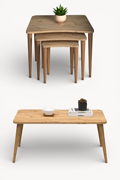 Monte Sehpa Soul orta Nero Zigon Sehpa Seti