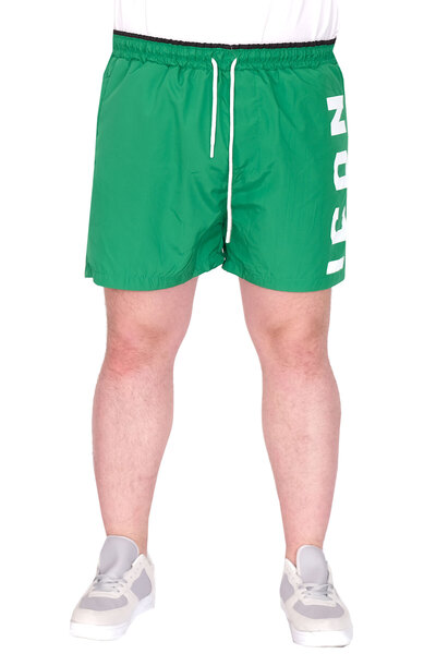 ModeXL Fashion XL Large Size Men's Swim Shorts Icon U25402 Green