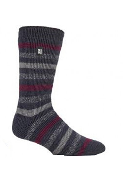 Heat Holders Brambling Socks, Grey/Red, 39-45 EU
