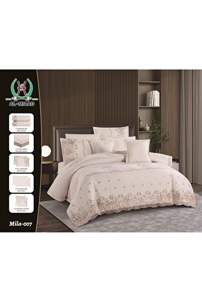 Graciana Double bed set, 8 pieces, elegant lace, microfiber material