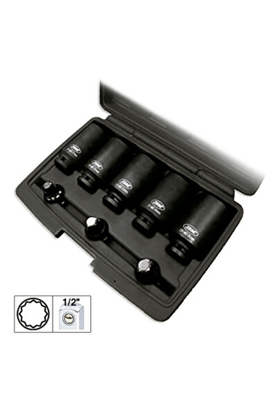 JBM Set De 8 Tubulare Si Capete Xzn 1/2`De Impact