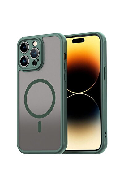 Techsuit Husa iPhone 14 Pro Max - HaloFrost II MagSafe - Verde