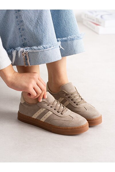 ALEMDAR AYAKKABI Lucca Mink Suede Women's Sneakers