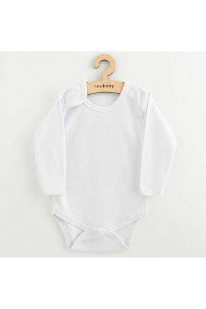 NEWBABY Long sleeve body New Baby II - white, size 68 (4-6m)