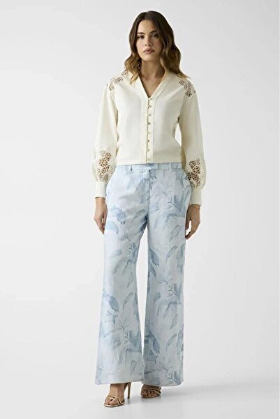 Guess Miriam Düz Paça Kadın Çok Renkli Pantolon W6GB37W2717-PMI8