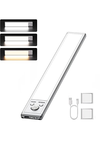 Hobimtek Şarjlı Tak Çıkar Akıllı Hareket Sensörlü Kablosuz Led Lamba 76 Led 3...