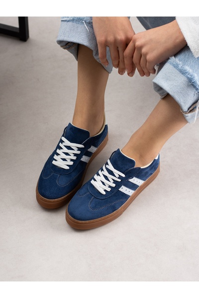 ALEMDAR AYAKKABI Lucca Navy Blue Women's Sneakers