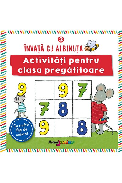 Editura Meteor Junior Invata cu albinuta 3. Activitati pentru clasa preg
