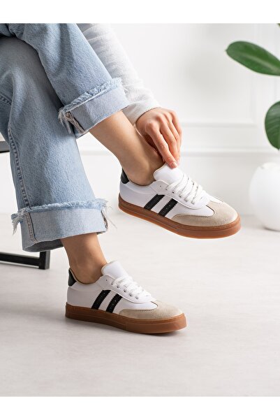 ALEMDAR AYAKKABI Lucca White Women's Sneakers