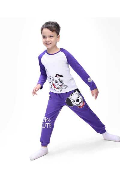 Babyhug Disney طقم تي شيرت وبنطال رياضي من نسيج جيرسي مفرد بأكمام راجلان كامل...