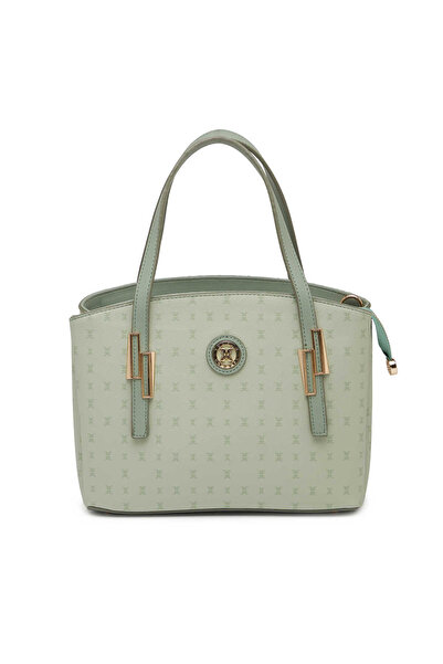 Tergan Yeşil Print Kadın Omuz Çantası - S1WPR0000805-U2A