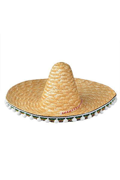 FDM Palarie Sombrero Mexican Cu Ciucuri Marime : Diametru 40 cm
