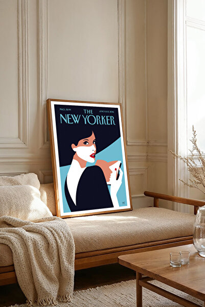 Dekorsiahome Επιτραπέζια εικόνα με ξύλινο πλαίσιο ενός τεμαχίου NewYorker TK2770