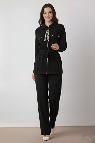 benguen Scarf Double Set N7203 Black