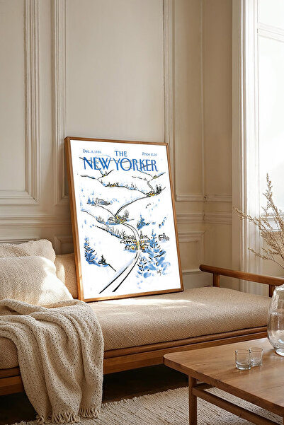 Dekorsiahome Επιτραπέζια εικόνα με ξύλινο πλαίσιο ενός τεμαχίου NewYorker TK2787