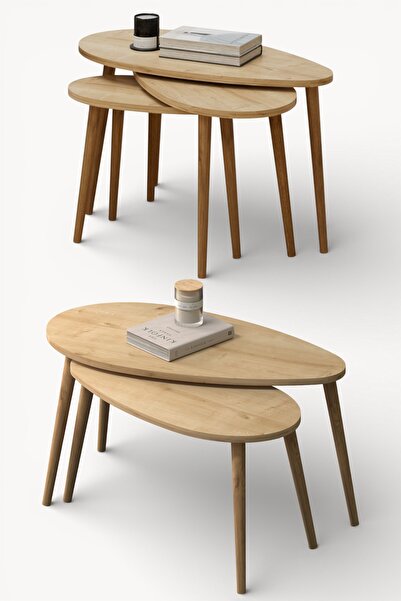 Monte Sehpa Spline orta sehpa ve zigon sehpa salon seti