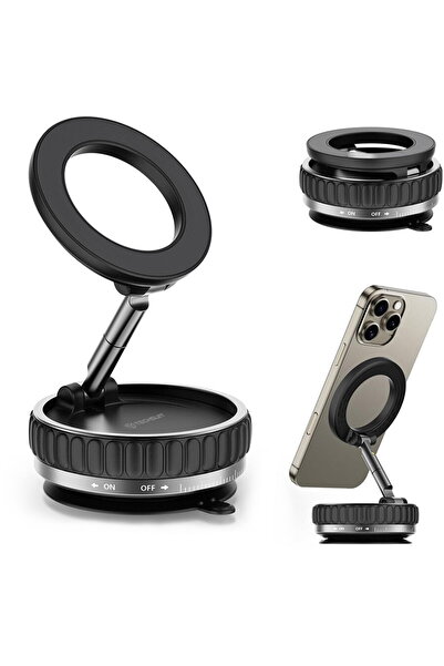 Techsuit Suport de Telefon pentru Bord, Magnetic, Ajustabil - VacuumGripX (S1...