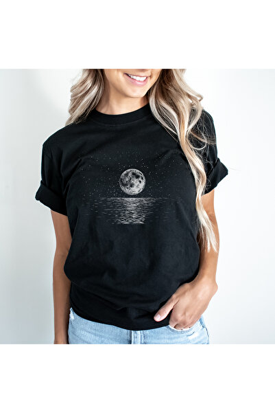 Kartier Tricou Dama Negru Sea Moon