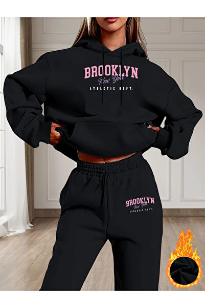 CLASSY.MODA طقم هودي وبنطلون Calle 00 Deluxe Edition 3 من قماش الشيروندالو