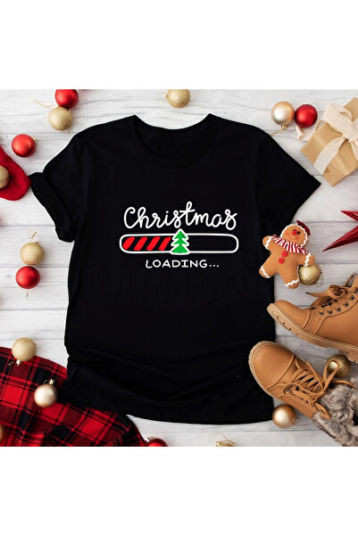 Kartier Tricou Dama Negru Christmas Loading