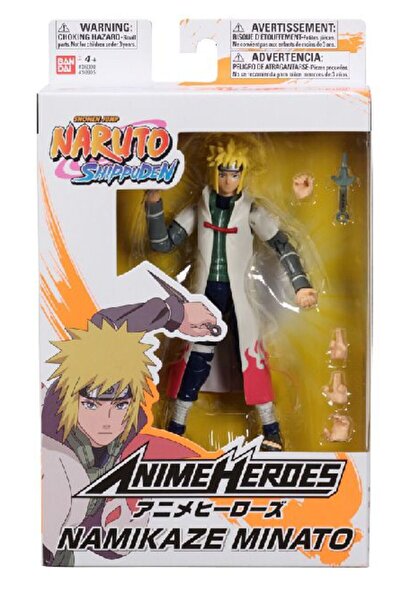 Evelise BANDAI FIGURINA ANIME HEROES NARUTO SHIPPUDEN NAMIKAZE MINATO 17CM