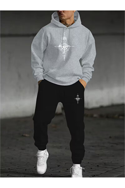 bellanova Sila Trend Ultra Warm 3 Threaded Yarn Unisex Hoodie Set