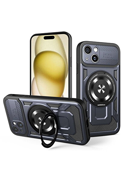 Techsuit Case for iPhone 15 Plus - RuggedCam - Blue