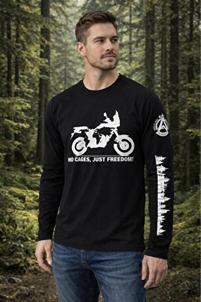 Aybaak Fit Freedom Enduro Motorcycle Printed Long Sleeve T-Shirt