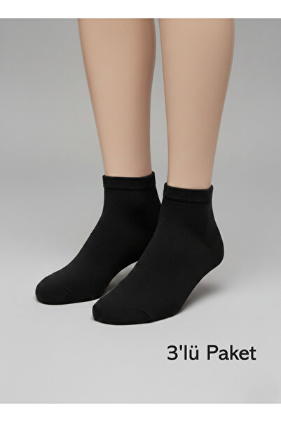 balkonda Men's Socks 3-Pack Bamboo Booties Seamless - Pola