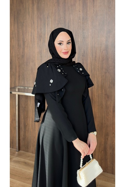 lurex moda Katarina Evening Dress with Stones on the Shoulder