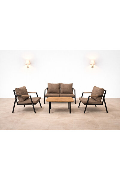 MB GARDEN FURNITURE DREAM Balkon, Bahçe Takımı, Cafe, Metal Kanepe, Koltuk Ta...