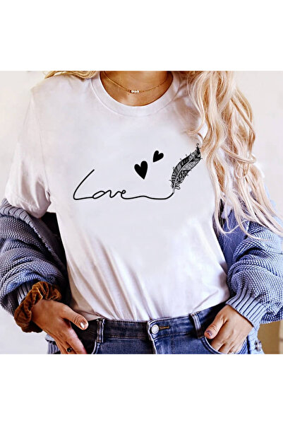 Kartier Tricou Dama Alb Feather Of Love