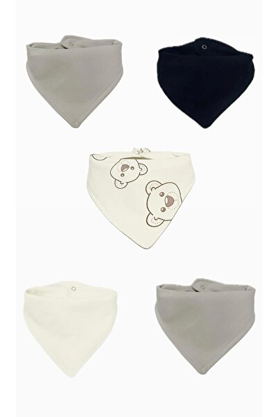 Lumos Trade (5 Pcs) 100% Cotton Fabric Double Layer Snap Fastener Baby Drool ...