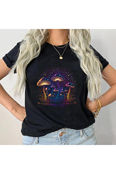 Kartier Tricou Dama Negru Psychedelic