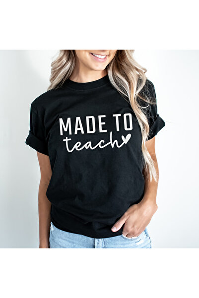 Kartier Made To Teach Women's Black T-Shirt