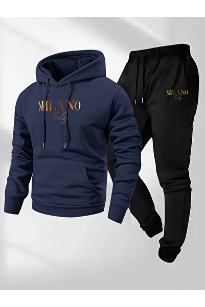 bellanova Sila Trend Ultra Warm 3 Threaded Yarn Unisex Hoodie Set