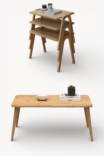 Monte Sehpa Soul orta sehpa Como XL zigon sehpa seti