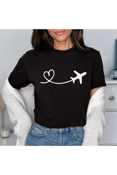 Kartier Tricou Dama Negru Love Flying