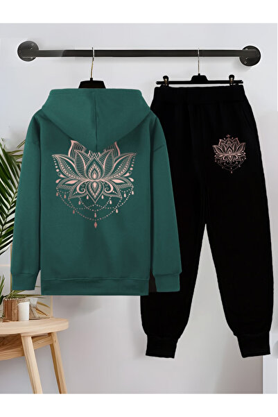 bellanova Sila Trend Ultra Warm 3 Threaded Yarn Unisex Hoodie Set