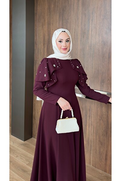 lurex moda Katarina Omuzu Taşlı Abiye